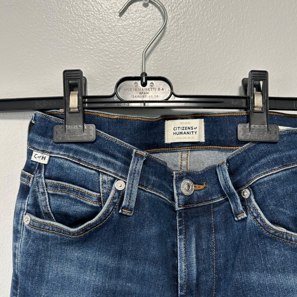 CITIZENS OF HUMANITY medium blue jeans rocket ankle SZ 24 women’s - Picture 2 of 9